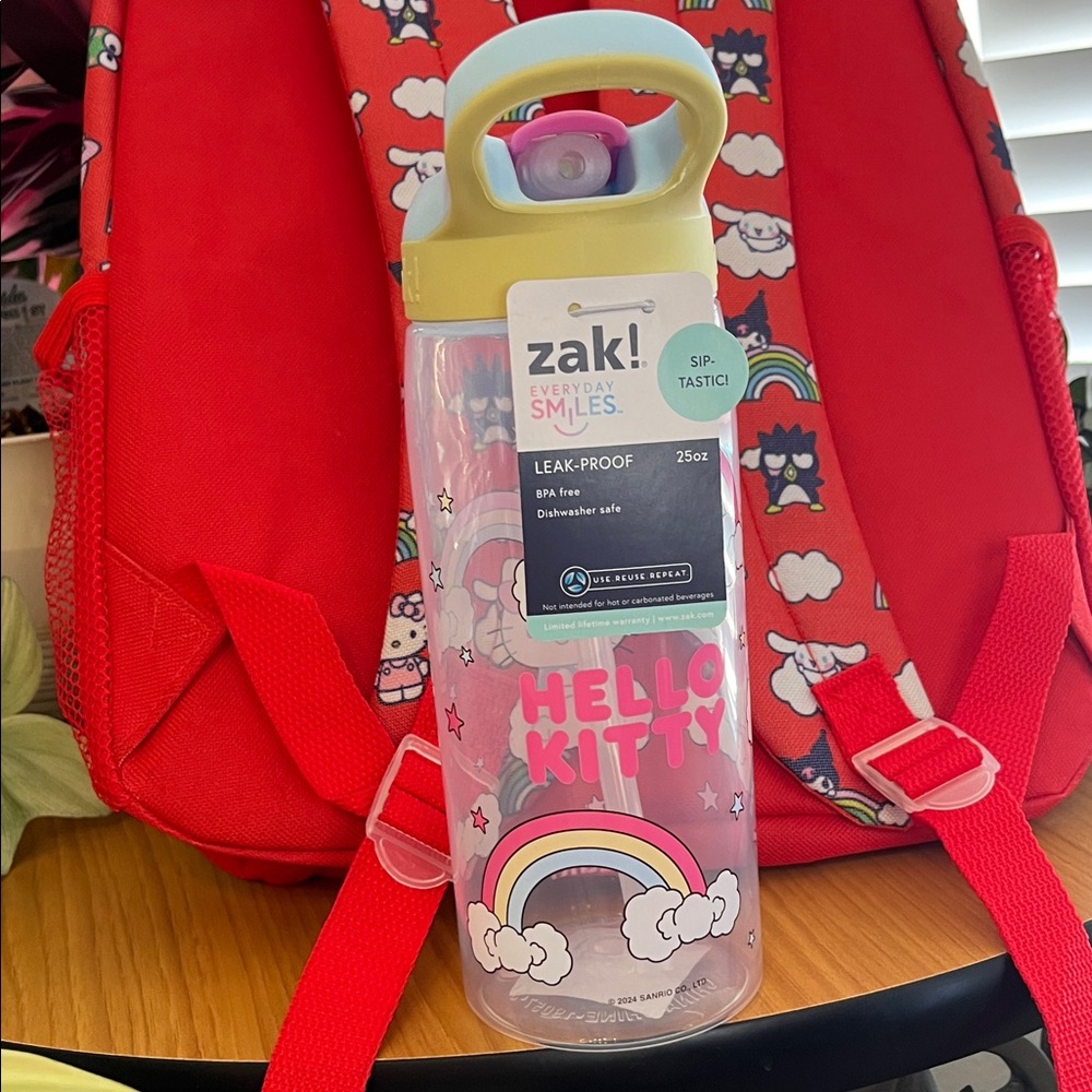 Hello Kitty Back to School Bundle! Backpack & Water bottle NWT - Picture 7 of 10